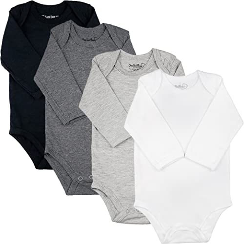 Image of 123 Bear Baby Cotton Spandex Long-Sleeve bodysuits unisex boy girl