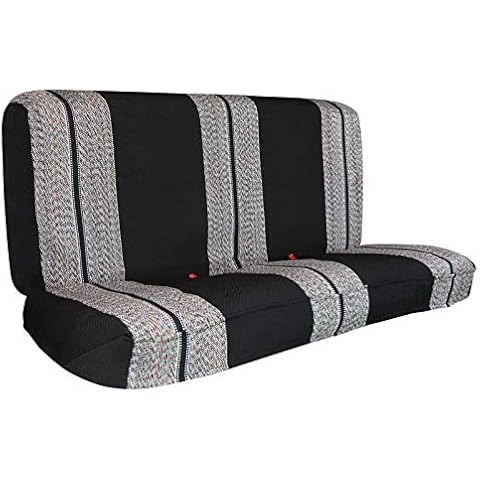 Leader Accessories Saddle Blanket Black Full Size Pickup Trucks Bench Seat Cover Universal Work with Bench Seats Cover