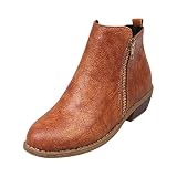 ✿ Botas de invierno para mujer, elegantes, de ante plegable, con talón redondo y punta redonda, botas de nieve cálidas, botas de nieve cálidas, botas de invierno, forro de piel, impermeables, gruesas, zapatos de invierno para mujeres y hombres, mujeres y mujeres de invierno, cálidas, de ganchillo, polainas cortas, para invierno, botas de nieve cálidas, botas de nieve cálidas, botas de invierno, botas antideslizantes e impermeables, zapatillas para mujer con forro de pelo. 