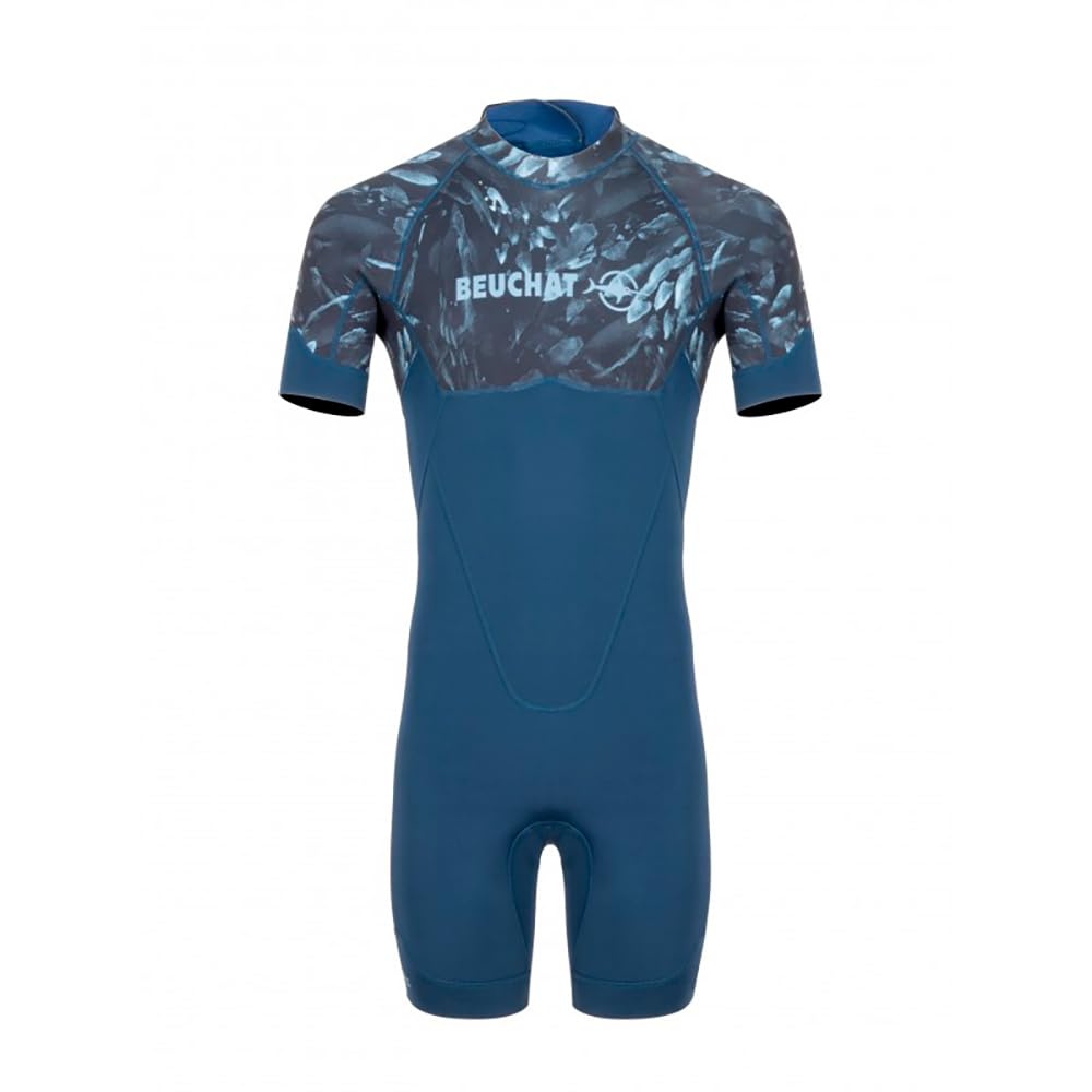 BEUCHAT Herren Shorty-Atoll Seaweed Schnorchelanzug, Atollblau, L