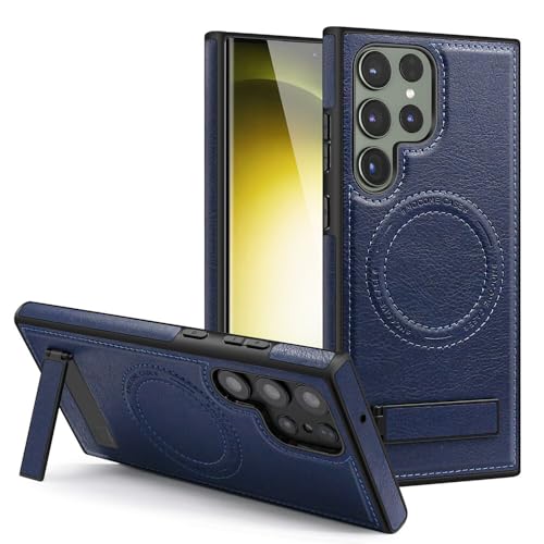 Étui rigide Samsung S23 pour poser et protéger votre téléphone bleu