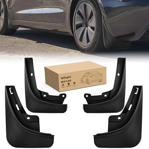 Image of Nilight Mud Flaps Splash Guards for Tesla Model 3 Highland 2024 2025 2026