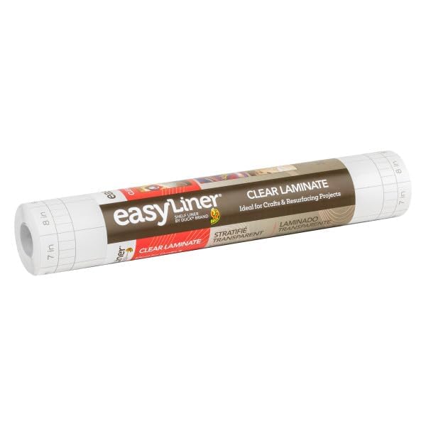 EasyLiner Clear Adhesive Shelf Liner for Cabinets, Cupboards & Protective Covering - Peel and Stick Shelf Liner Easy to Cut & Fit - Self- Adhesive & Removable - 12" x 36 Feet - 3 Rolls - Image 3