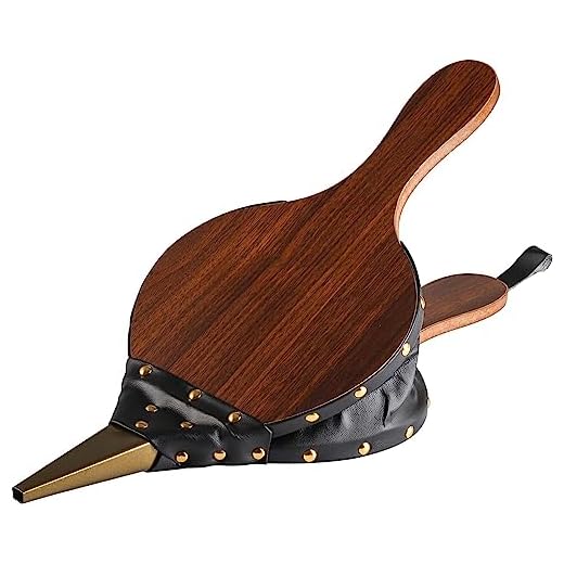 Tebery Fuelle barnizado con bolsa cuero artificial Fuelle (41.5 x 17 cm)