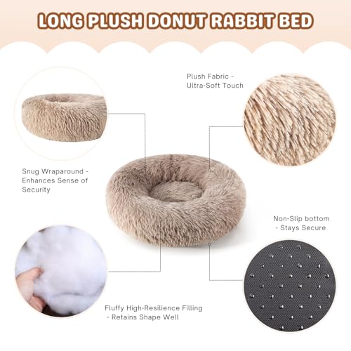 Lit pour lapin lavable en peluche longue pour cochon d'Inde