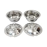 JESONN 16 Inch Stainless Steel Wheel Simulators Full Kits for 1974-2000 Chevy GMC 3500, 1974-1998 Ford F350, 2008-2021 Ford E350/E450 Van, 1974-1999 Dodge Ram 3500 (Snap-on)