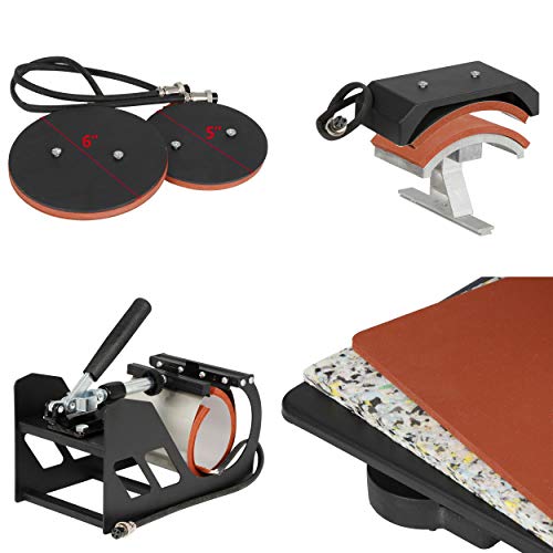 F2C F2CT31PG5010718 5 In 1 Pro Heat Press Machine 12X15 Digital Heat Transfer Sublimation Swing-Away thumb #5