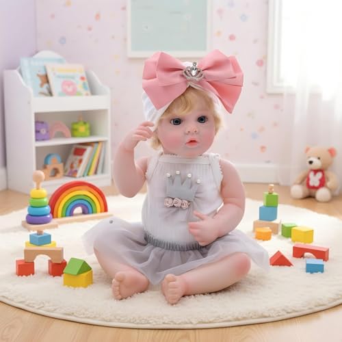 Muñeca Bebé Reborn Vinilo Realista 56 cm miniatura 2