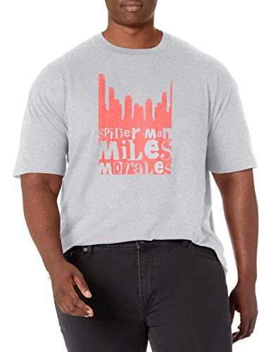 T-shirt Marvel Miles coton t-shirt graphique homme noir