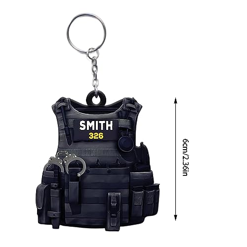 PW TOOLS Portachiavi Ciondolo Poliziotto,Ciondolo
