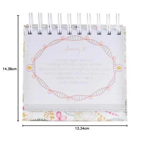 DaySpring God in Every Moment, DayBrightener Perpetual Flip Calendar, 366 Days of Inspiration (80299)