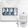 Ronaqua Compact 5-Stage Reverse Osmosis System, NSF Certified 50GPD Membrane, Booster Pump, Quick-Changing Filter cartridges, Reduce TDS, Auto Flush, Low Drain Ratio