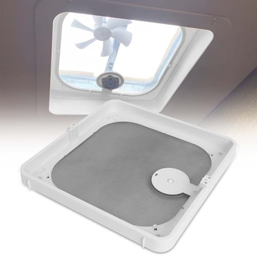 Zejoot Roof Vent Frame Screen Replacement BVC0573-31 13.5X13.5 Compatible with Ventadome Roof Vent V2092 V2094 V2110 V2119 V2310 V2392 Birch White