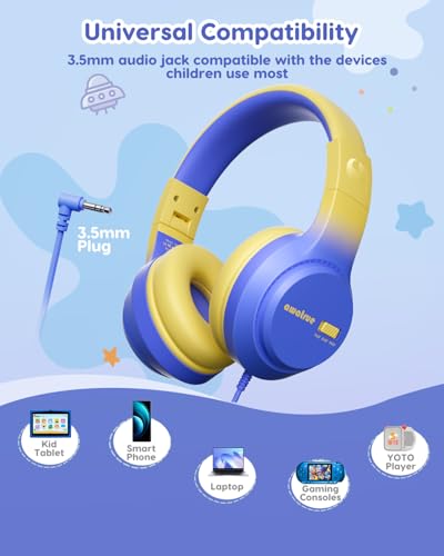 Auriculares niños evitan daños auditivos cascos acolchados ipad 6