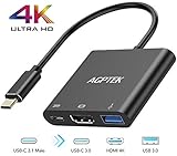 ◕‿◕【Für Alle Typ C und Nintendo Switch】 Kompatibel mit der neuesten Version von Switch, kein Schaden für die Konsole. (Hinweis: 1. Schließen Sie den originalen Netzteiladapter an den Hub 2. Schließen Sie den Nintendo Switch mit dem HUB an und warten ca. 8 Sekunden bis das Bild erscheint. 3. Es Kann nicht mit Amazonbasic kompatibel sein.) Unterstützt auch iPad Pro 2018, MacBook, Galaxy Note 10, Huawei P30/P20 Pro/Mate 30/20 Pro, Dell XPS 15/13, Chromebook Pixel und mehr USB-C Laptop/Smartphone.