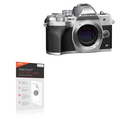 BoxWave Screen Protector Compatible with OM System OM-D E-M10 Mark IV - ClearTouch Anti-Glare (2-Pack), Anti-Fingerprint Matte Film Skin