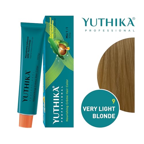 Image of Yutika Professional Creme Hair Color 100gm - Very Light Blonde 9.0