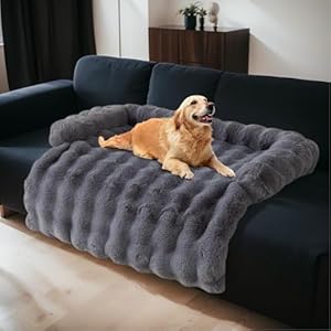 Topchances Dog Bed Cover, Pet Couch Covers for Sofa,Dog Sofa Bed Mat,Furniture Protector Pet Sofa Mat for Dogs and Cats(Dark Gray,90×90cm)