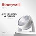 Honeywell HT-904 TurboForce Tabletop Air Circulator Fan, Small, White – Quiet Personal Fan for Home or Office, 3 Speeds and 90 Degree Pivoting Head