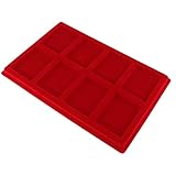 8 Grid Velvet Rahmen Serie Display Trays Münzfach für / NPGS (CNGC) / PCGS / NGC / Münze Identifikation Display Box