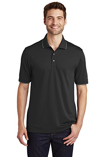 Port Authority Dry Zone UV Micro-Mesh Tipped Polo K111 miniatura 1