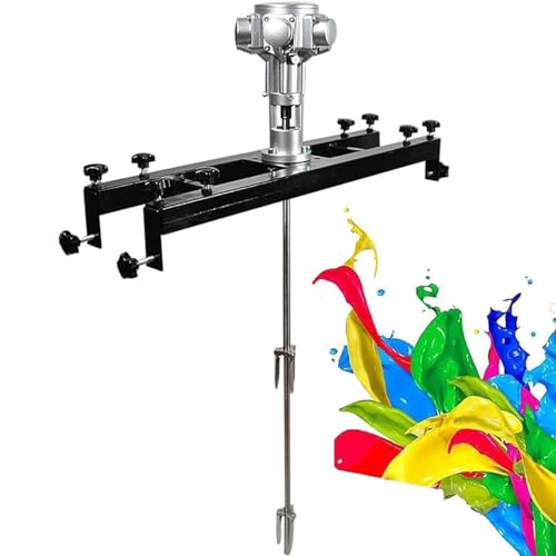 JKJZSALJ Automatic Mixer,Ibc Air Agitator, Electric Tank Mixer Machine 1/2Hp, Speed: 0-2500Rpm, Stirring Capacity: 1000L, Adjustable Size, For Paint Coating Materials Viscous Liqu