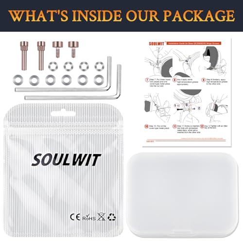 SOULWIT Metal Swivel Pins Replacement Parts Kit para Bose QuietComfort 35/QC35/QC35 II/QC45/QuietComfort SE (QC SE)/Quiet Comfort Wireless Headphones, tornillos de bisagra, accesorios y junta - Rosa dorado miniatura 6
