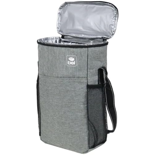 Bel - Bolsa Térmica Toscana Para 2 Garrafas de Vinho Cinza