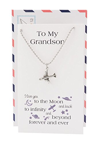 Quan Jewelry Airplane Pendant Necklace, 100% Handmade Gifts for Him ...