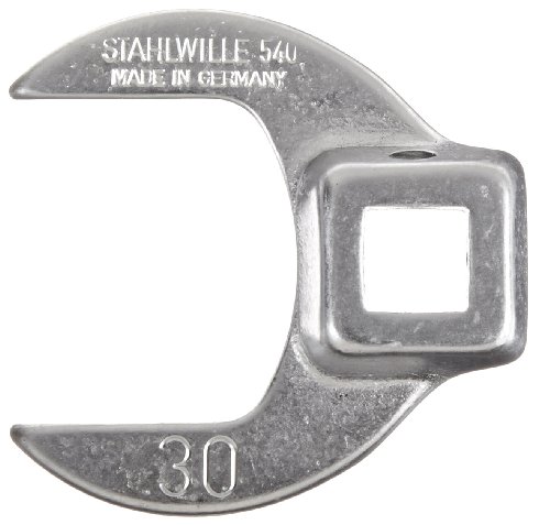Stahlwille 540-30 Steel Crow Foot Spanner, 3/8" Drive, 30mm Diameter, 50mm Length, 50mm Width