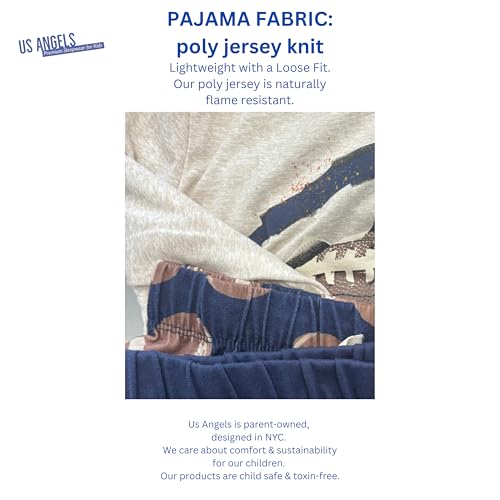 Boys Pajamas Set, 3-Piece Boys’ Sleepwear Pjs, Loose Fit, Soft, Breathable, Teens and Kids - Size 7-8, 10-12, 14-163