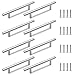 Ailysea Poignee Porte Cuisine 8 Pièces Poignee de Meuble Cuisine 128mm T Bar Acier Inoxydable Poignee de Meuble Cuisine pour Porte d'armoire Poignées de Porte de Cuisine avec Vis
