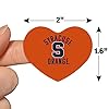 Syracuse University Orange Heart Shaped Planner Calendar Scrapbook Craft Stickers #5