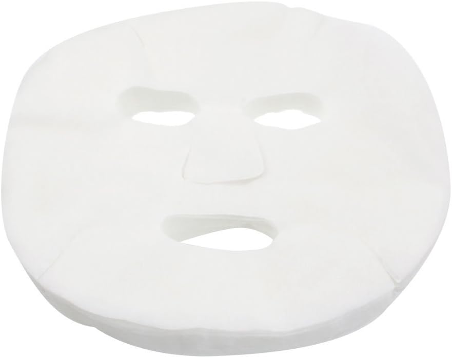 GBSTORE 100 Pcs DIY White Color Natural Spa Skin Care Skin Fiber Paper Pre-cut Facial Paper Sheet Facial Mask