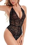 Diseño: el diseño de cuello en V profundo sin espalda y el mono de espalda baja de esqueleto,muestra tu cuerpo perfecto,figura encantadora a tu amante y promueve los sentimientos entre ellos.