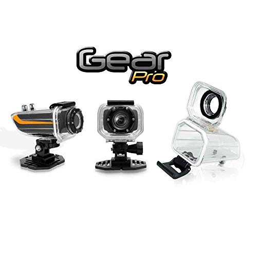 Image of Sound Around GearPro Ryder Action Camera, HD Video, 16MP Photos, Waterproof Case, 1.5'' LCD, 360 Rotating Lens, Anti-Shake, HDMI, Remote Control, 2-Hour Battery Life, Helmet Mount