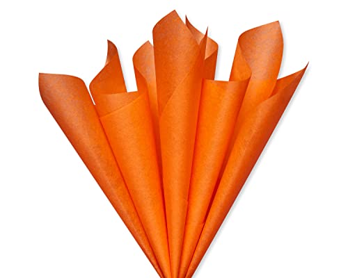 Image of Papyrus 8 Sheets 20 in. x 26 in. Orange Tissue Paper for Graduation, Birthdays and All Occasions (Pack of 2)