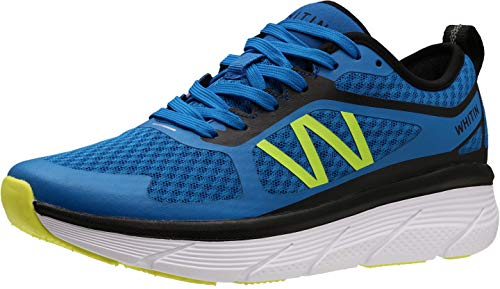 WHITIN Men’s Cushioned Running Fitness Workout Shoes Sports Jogging for Male Athletic Gym Size 10 Breathable Lightweight Road Oversized Midsole Platform Sneakers Zapatos Deportivos De Hombre Blue 44