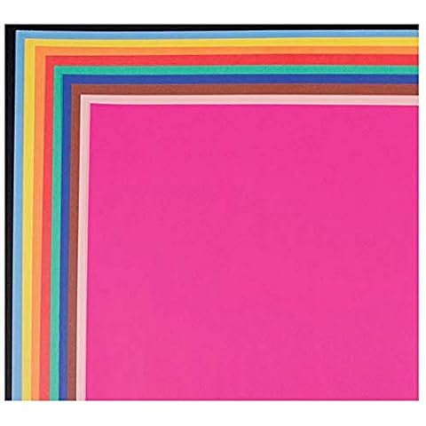 School Smart 1485739 Railroad Board, 4-ply Thickness, 22" x 28", Assorted Color 25 Count, (Pack of 1) Cover