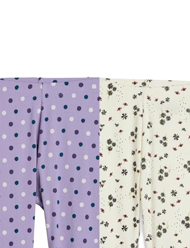 Image of Amazon Brand - Symbol Girl's Cotton Ribbed Stretchable Leggings | Ankle Length | Aged 2-14 Years