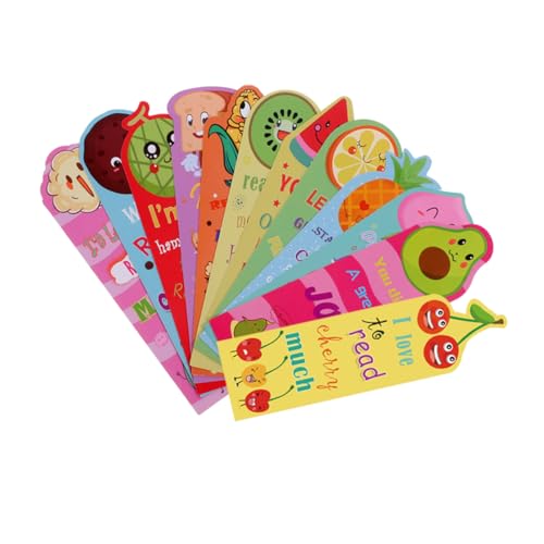 Marque-pages fruits parfumés SHINEOFI pour égayer les lectures et cahiers d'école des enfants