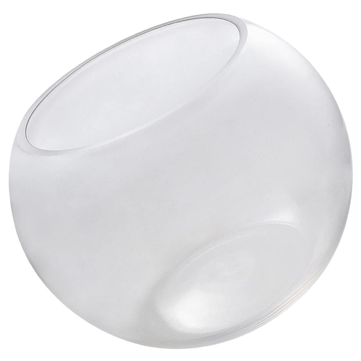 Cabilock Adornos pecera de Cristal Mini Acuario florero Claro pecera Redonda Cristal pecera pequeña Soporte de Escritorio candelero pecera Decorativa pecera Micro Paisaje cortadillo