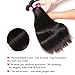 QinMei Brazilian Straight Hair 3 Bundles 10A 100% Virgin Unprocessed Human Hair Weave Extensions Brazilian Remy Straight Human Hair Bundles Natural Black Color (20 22 24 inch)