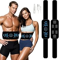 COODAY EMS Bauchtrainer Pro,Bauchmuskeltrainer Elektrisch,12 Modi & 20 Intensitäten EMS Bauchtrainer,Ganzkörper ABS/Bauch/Arm/Bein/Po Trainer