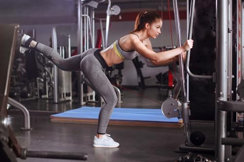Tobillera para máquina de gimnasio en rutinas de glúteos USI UNIVERSAL 3