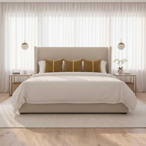 Image of Velvet Throw Pillow Covers 26x26 inch Pack of 2 Gold Decor Brown