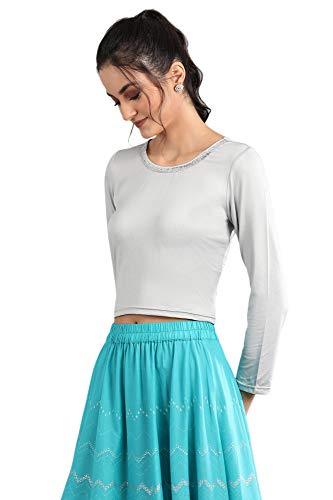 Image of Aurelia Women's Polyester Solid Regular Fit Top