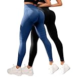Lot de 2 Legging Anti Cellulite Femme Leonie and Co Taille Haute Sport Pantalon Plumi Push Up 3D Compression Lipoedeme Fitness Minceur Leggins