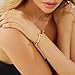 Cicy Bell 18k Gold Plated Cuff Bangle Bracelet for Women Bone Joint Wide Open Vintage Bracelets Trendy Birthday Jewelry Gifts