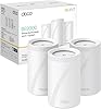 TP-Link Deco Routeur WiFi 7 Mesh BE9300 Tri-Bande, Port Ethernet 2,5G, Couverture de 530㎡, Itinérance IA Transparente, Connectez 200 appareils, Compatible Toutes Les Box Internet, Deco BE65(3-Pack)